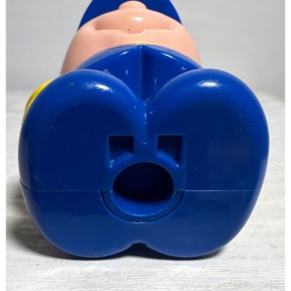 Policeman Toy 3" Wearing Blue and Yellow Uniform Imaginative Play - Picture 3 of 4